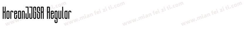 KoreanJJGSR Regular字体转换